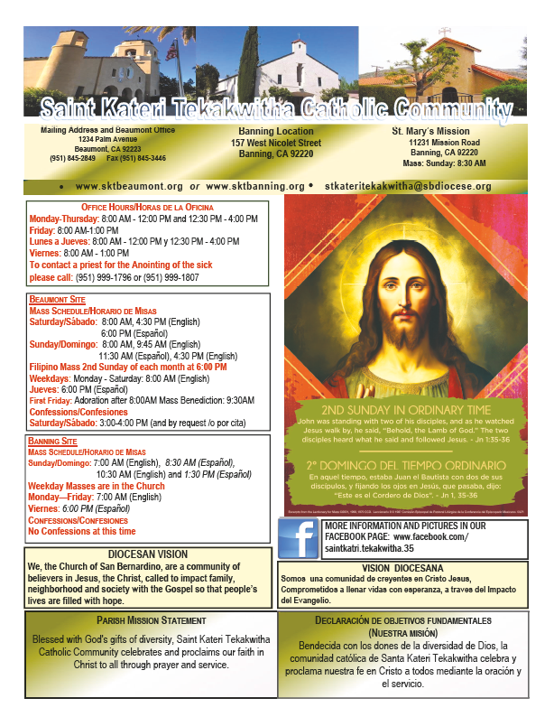 St. Kateri Tekakwitha Catholic Community Beaumont California