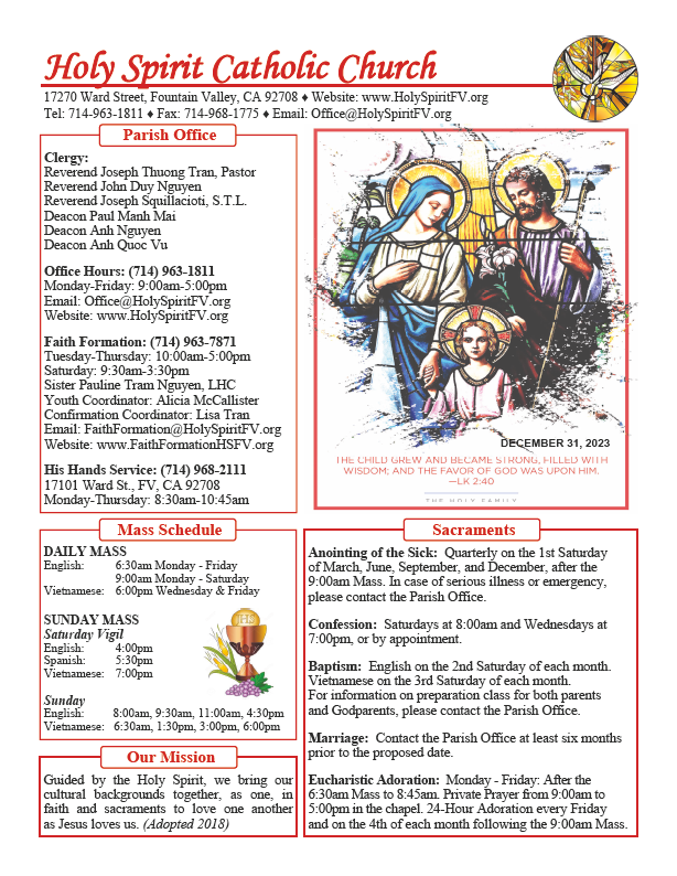 913068-bulletin-7-7-19 - Holy Spirit Church