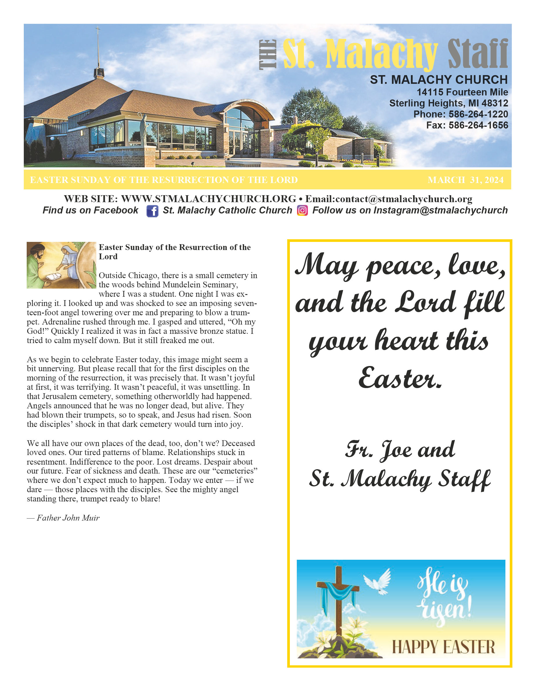 St. Malachy Church Sterling Heights Michigan Parishes Online